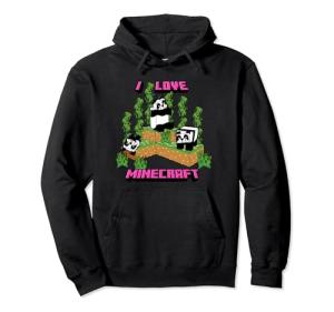 Panda Love Minecraft Hoodie for Cozy Gaming