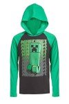 Minecraft Creeper Hoodie Tee for Boys, Size 8
