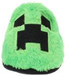 Creeper Green Plush Slippers for Kids