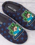 Minecraft Blue Creeper vs Zombie Kids Slippers