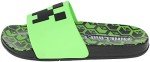 Minecraft Boys' Black/Green Sport Slide Sandals