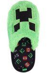 Creeper Green Plush Slippers for Kids