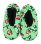 Minecraft Creeper Snuggle Toes Pajama Slippers for Kids