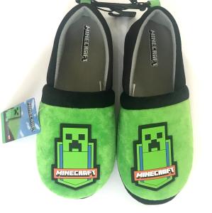 Minecraft Creeper Slip-On Slippers for Kids