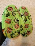 Youth Minecraft Slippers - M/L Size