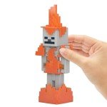 Minecraft Skeleton in Flames Figure with Accessories