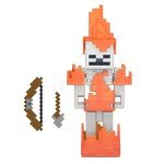 Minecraft Skeleton in Flames Figure with Accessories