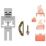 Minecraft Skeleton in Flames Figure with Accessories