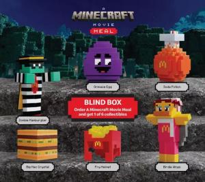 McDonald’s Minecraft Toys Happy Meal Complete Set