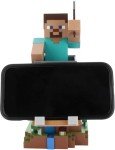 Exquisite Gaming: Minecraft: Steve - Cable Guys Original Controller & Phone Holder, Collectible Device & Gaming Stand, Officially Licensed Figure