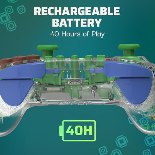 PDP REALMz Wireless Nintendo Switch Controller Minecraft Steve -Forest Biome NEW