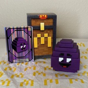 McDonald's Minecraft Grimace Toy - 2025 Edition