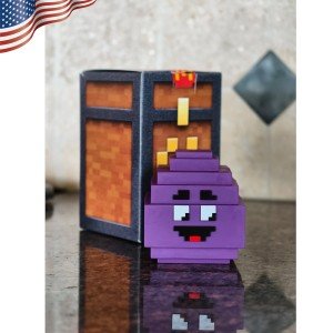 Minecraft McDonald’s Happy Meal Grimace Desk Decor