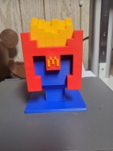 Minecraft Toy Fry Helmet Display Stand