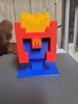 Minecraft Toy Fry Helmet Display Stand