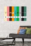Minecraft Pixel Bars Wall Poster - 22.37" x 34