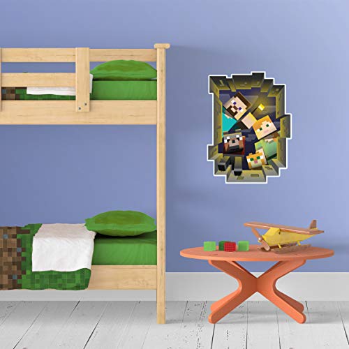 Minecraft Caved In Wall Decal - 18" x 24