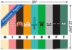 Minecraft Pixel Bars Wall Poster - 22.37" x 34