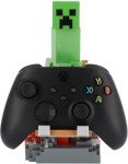 Exquisite Gaming: Minecraft: Creeper - Cable Guys Original Controller & Phone Holder, Collectible Device & Gaming Stand, Officially Licensed Figure