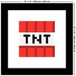 Minecraft Iconic Pixels Wall Art Poster - Framed