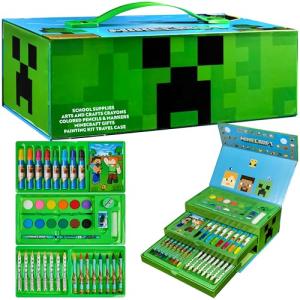 Minecraft Kids Art Set: 40+ Creative Supplies