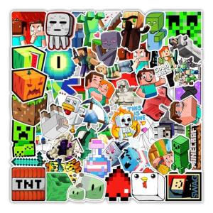 50 Minecraft Stickers for Kids and Adults