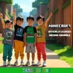 Minecraft Creeper Graphic T-Shirt 4 Pack Bundle