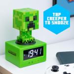 Minecraft Creeper Icon Battery-Powered Alarm Clock