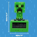 Minecraft Creeper Icon Battery-Powered Alarm Clock