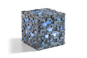Minecraft Diamond Ore Illuminating Collector's Replica