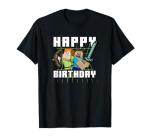 Minecraft Alex & Steve Birthday Celebration T-Shirt
