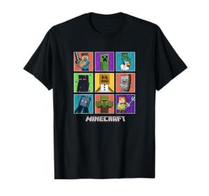 Minecraft Group Shot Colorful Box T-Shirt