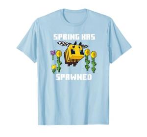 Minecraft Bee Spring Spawned Graphic T-Shirt