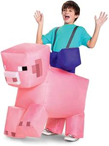 Pig Ride Minecraft Inflatable Costume for Kids