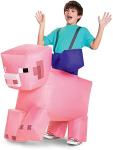 Pig Ride Minecraft Inflatable Costume for Kids