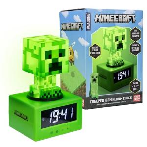 Minecraft Creeper Icon Battery-Powered Alarm Clock