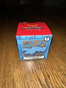 Minecraft Movie Steve Diamond Block Happy Meal Toy
