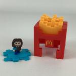 Minecraft Happy Meal Toy Fry Helmet Steve Figure