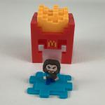 Minecraft Happy Meal Toy Fry Helmet Steve Figure