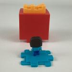 Minecraft Happy Meal Toy Fry Helmet Steve Figure