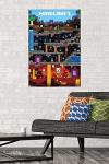 Minecraft Worldly Wall Poster with Mounting Bundle
