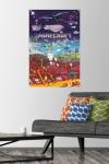 Minecraft World Beyond Wall Poster with Push Pins