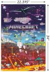 Minecraft World Beyond Wall Poster with Push Pins