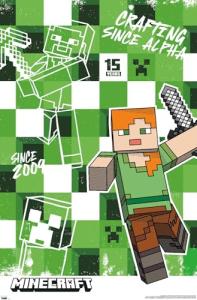 Minecraft 15th Anniversary Crafting Wall Poster