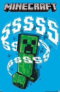 Minecraft Creeper Wall Poster - Unframed 34"x22