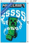 Minecraft Creeper Wall Poster - Unframed 34"x22