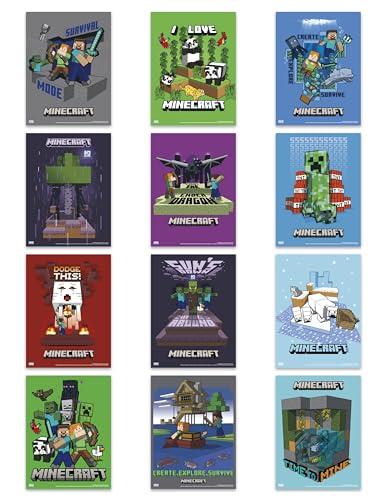 Minecraft Poster Book with 24 Epic Posters
