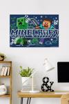 Minecraft Doodle Steve & Creeper Wall Poster