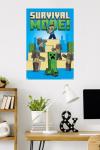 Minecraft Survival Mode Wall Poster - Unframed 34x22.4