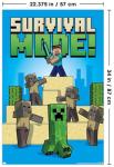 Minecraft Survival Mode Wall Poster - Unframed 34x22.4